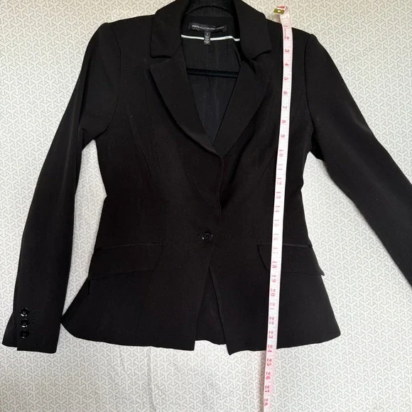 White House Black Market Black One Button Blazer Size 2 - Picture 9 of 9